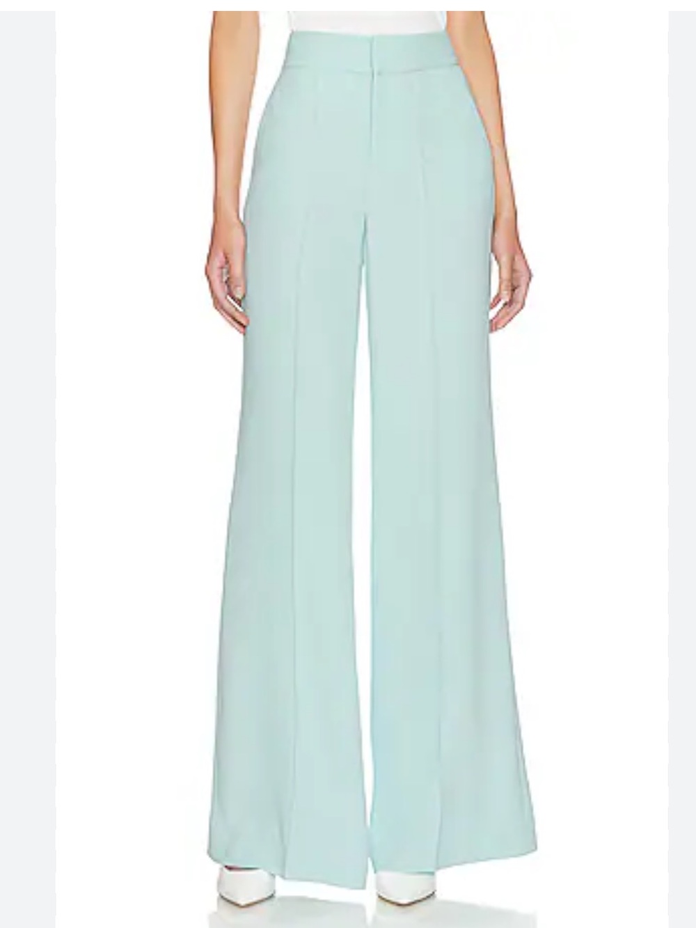 Tiffany Blue High Rise Wide Leg Trousers XS Zara Pants Classic Suit Robins Egg